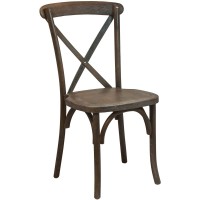 Advantage Dark Driftwood X-Back Chair