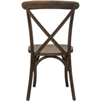 Advantage Dark Driftwood X-Back Chair
