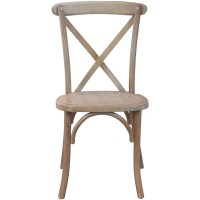 Advantage Driftwood X-Back Chair