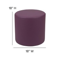 Soft Seating Flexible Circle For Classrooms And Common Spaces - 18 Seat Height (Purple)