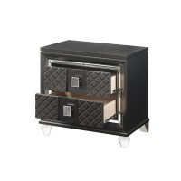 Nightstand, Metallic Gray