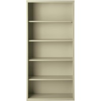 Lorell Fortress Series Bookcases - 34.5 X 13 X 72 - 6 X Shelf(Ves) - Putty - Powder Coated - Steel - Recycled
