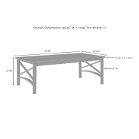 Kaplan 5Pc Outdoor Metal Sofa Set Oatmeal/Oil Rubbed Bronze - Sofa, Coffee Table, Side Table, & 2 Arm Chairs