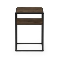 Furinno Moretti Modern Lifestyle Stackable Shelf, 2-Tier, Columbia Walnut