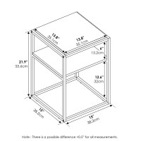 Furinno Moretti Modern Lifestyle Stackable Shelf, 2-Tier, French Oak Grey