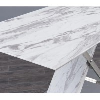 D1274Dt, Dining Table White & Grey