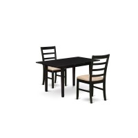 Dining Table- Dining Chairs, Nopf3-Blk-C