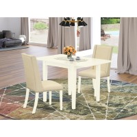 Dining Room Set Linen White, Ndfl3-Lwh-01