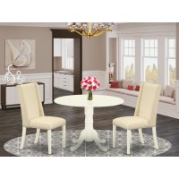 Dining Room Set Linen White, Dlfl3-Whi-01