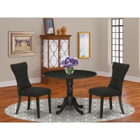 Dining Room Set Wirebrushed Black, Dlga3-Abk-24