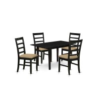 Dining Table- Dining Chairs, Nopf5-Blk-C