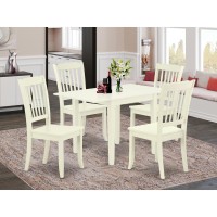 Dining Room Set Linen White, Ndda5-Lwh-W