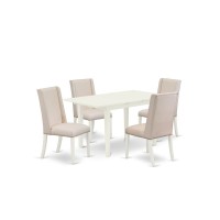 Dining Table- Parson Chairs, Nofl5-Lwh-01