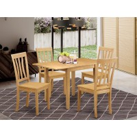 Dining Room Set Oak, Ndan5-Oak-W