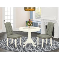 Dining Room Set Linen White, Anel3-Lwh-07