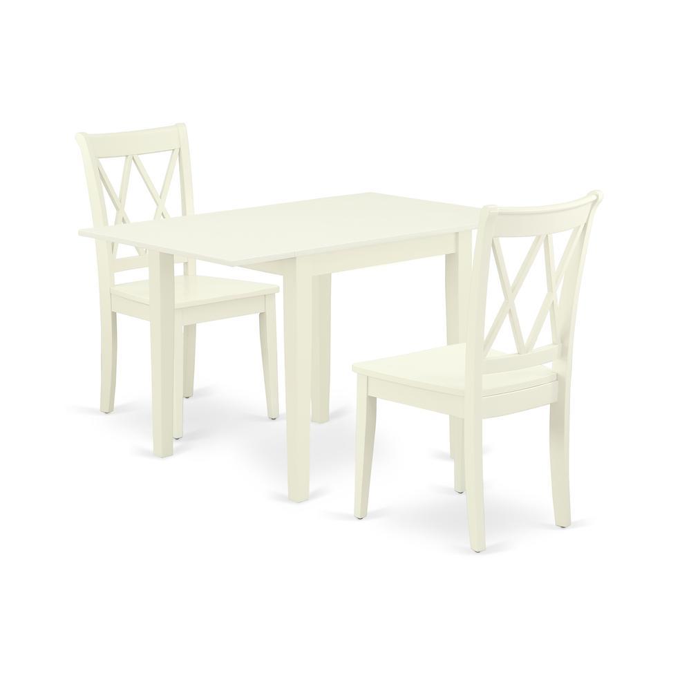 Dining Room Set Linen White, Ndcl3-Lwh-W
