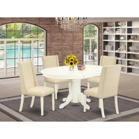 Dining Room Set Linen White, Avfl5-Lwh-01