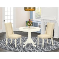 Dining Room Set Linen White, Anfl3-Lwh-01