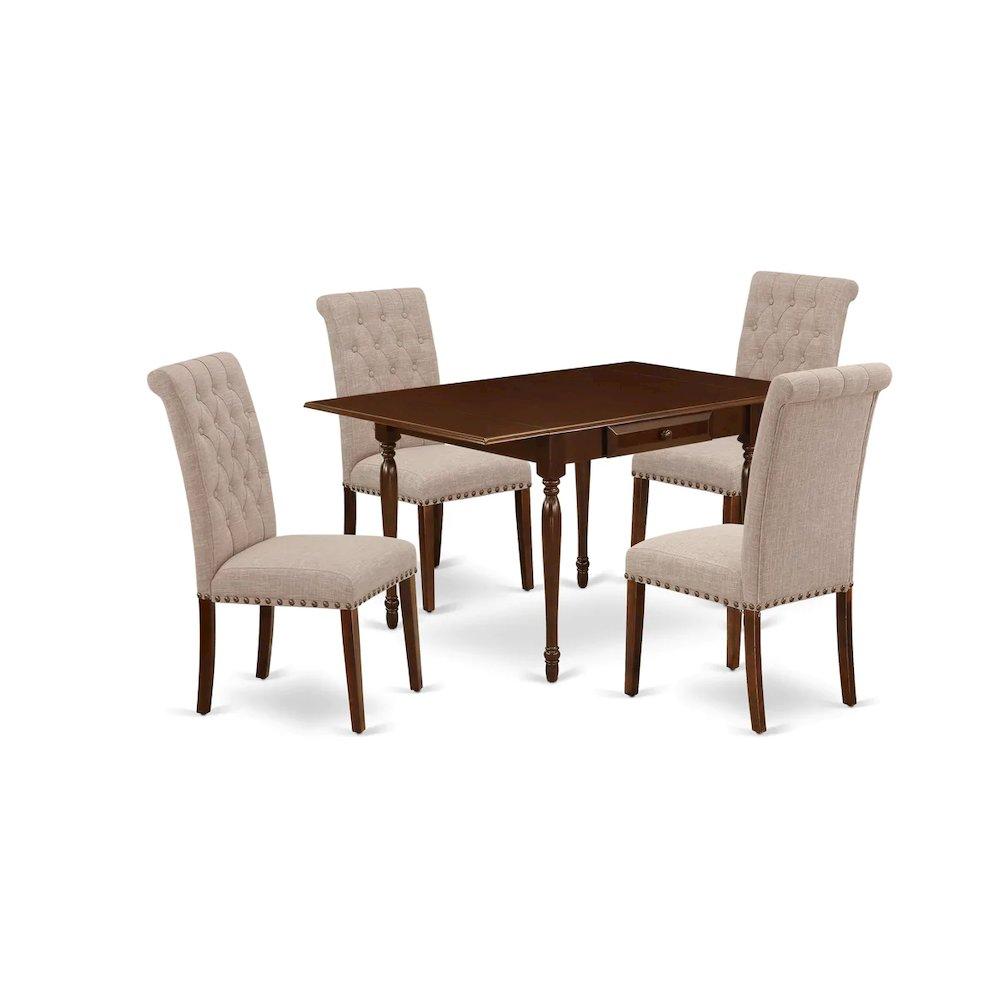 Dining Room Set Mahogany, Mzbr5-Mah-04