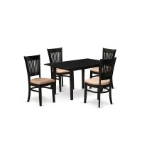 Dining Table- Dining Chairs, Nova5-Blk-C