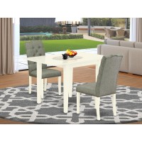 Dining Room Set Linen White, Ndel3-Lwh-07