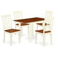 Dining Room Set Buttermilk & Cherry, Ndan5-Whi-W