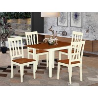 Dining Room Set Buttermilk & Cherry, Ndan5-Whi-W