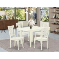 Dining Room Set Linen White, Ndav5-Lwh-W