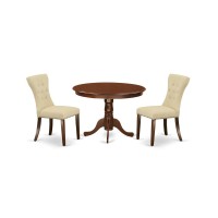 Dining Room Set Mahogany, Hlga3-Mah-32