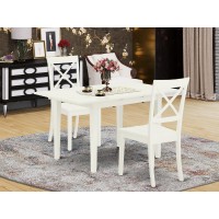 Dining Table- Dining Chairs, Nobo3-Whi-W