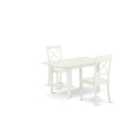 Dining Table- Dining Chairs, Nobo3-Whi-W