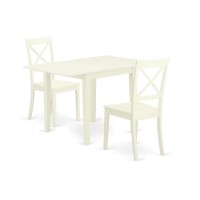 Dining Room Set Linen White, Ndbo3-Lwh-W