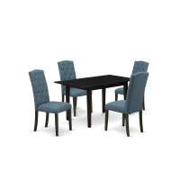 Dining Table- Dining Chairs, Noce5-Blk-21