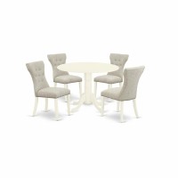 Dining Room Set Linen White, Dlga5-Whi-35