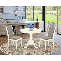 Dining Room Set Linen White, Anla3-Lwh-06