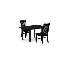 Dining Table- Dining Chairs, Nowe3-Blk-W