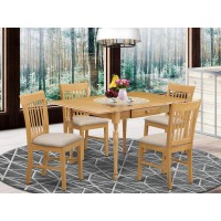 Dining Room Set Oak, Mzno5-Oak-C