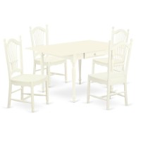 Dining Room Set Linen White, Mzdo5-Lwh-W