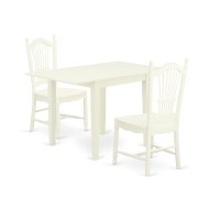 Dining Room Set Linen White, Nddo3-Lwh-W