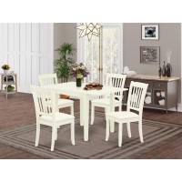 Dining Room Set Linen White, Ndda5-Lwh-C