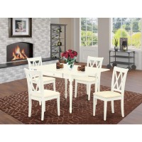 Dining Room Set Linen White, Mzcl5-Lwh-C