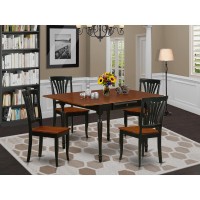 Dining Room Set Black & Cherry, Mzav5-Bch-W