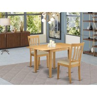 Dining Room Set Oak, Ndan3-Oak-Lc