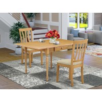 Dining Room Set Oak, Mzan3-Oak-Lc