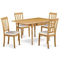 Dining Room Set Oak, Mzan5-Oak-Lc