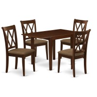 Dining Room Set Mahogany, Ndcl5-Mah-C