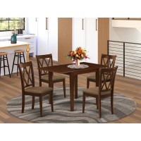 Dining Room Set Mahogany, Ndcl5-Mah-C