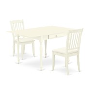 Dining Room Set Linen White, Mzda3-Lwh-C