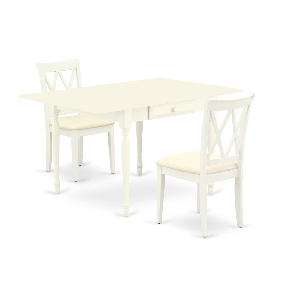 Dining Room Set Linen White, Mzcl3-Lwh-C