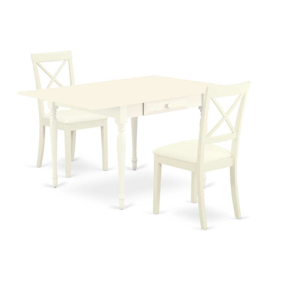 Dining Room Set Linen White, Mzbo3-Lwh-Lc